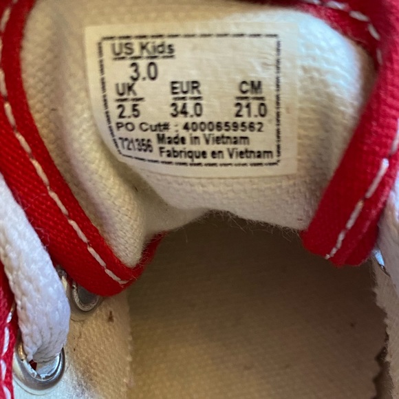 Vans led cavas lace up sneakers so cute kids sz 3 - Picture 12 of 13